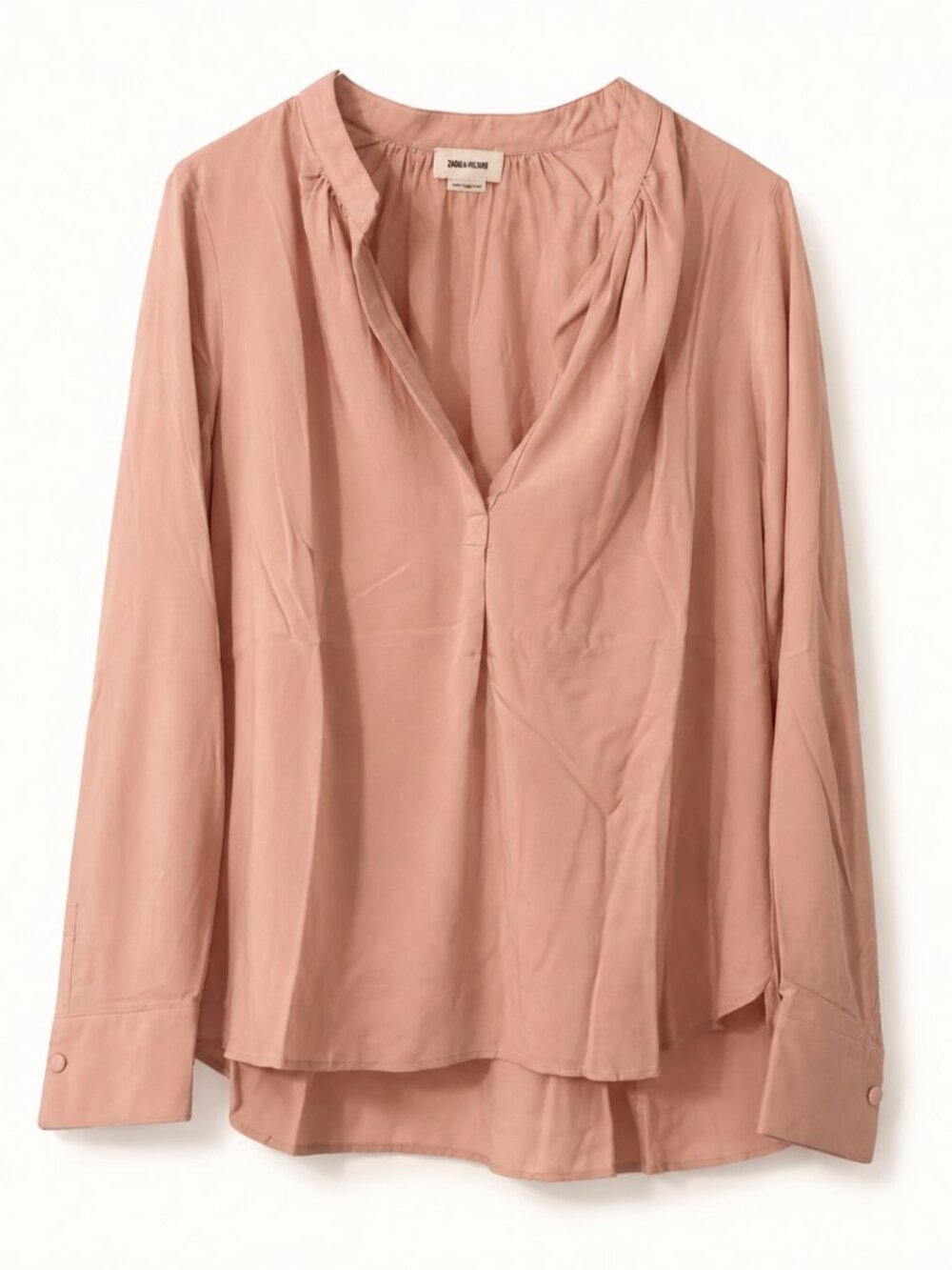 Zadig & Voltaire Tink Viscose Tunic Blouse Poudre Pink M NWOT